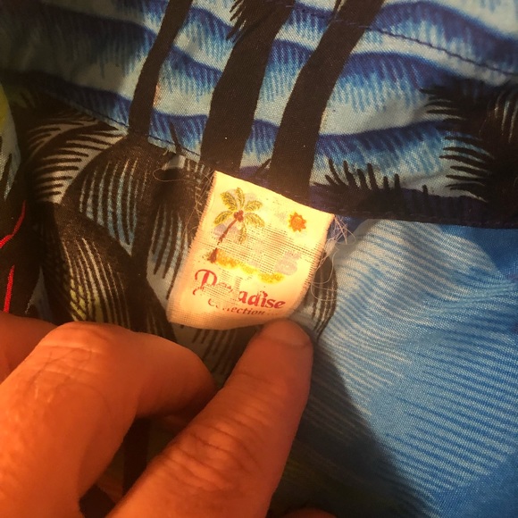 EUC Gorgeous Paradise Clothing Rare Vintage mens Hawaiian Shirt in Size Large!! - Picture 7 of 7